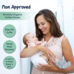 Organic Cotton Baby Socks, 12 Pairs, Unisex 0-6M - Soft, Hypoallergenic Newborn & Infant Socks - Baby Girl & Boy Gifts (UK, Age, 0 Months, 6 Months, Blue - Gray - White) - Image 2