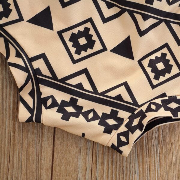 Fabumily Newborn Baby Girl Clothes Set Letter Short Sleeve Tassel T Shirt Bloomer Shorts Headband 3Pcs Infant Summer Outfits - Image 5