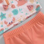 YILEEGOO Toddlers Baby Boys 3-Piece Swimsuit Trunk Rashguard Set and Sun Hat Short Sleeve Swimwear Bathing Suit Sunsuit Swim Shirt UPF 50+ - Image 7