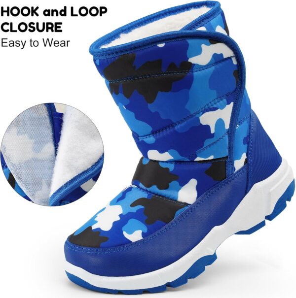 Harvest Land Kid Snow Boots Boys Winter Warm Comfortble Walking Boot Shoes - Image 4