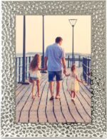 Picture Frame 7 x 5, Silver, Freestanding and Wall Mountable, 13 x 18 cm, 7x5 Picture Frames, Silver 5x7 Photo Frames, 7x5 Photo Collage Gallery Display - Image 8