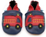 Dotty Fish Baby Boy's Fire Engine First Walker Shoe - Image 2