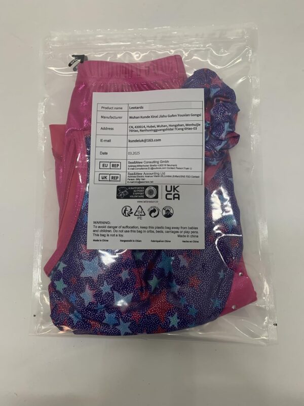 Gogokids Girls Three-Piece Gymnastics Set with Shorts, Kids Gymnastics Sleeveless Leotard with Gem Stones, Girls' Sparkling Gymnastics Outfit with Color Block Design Athletic Dancewear for Ages 3-12 - Image 8