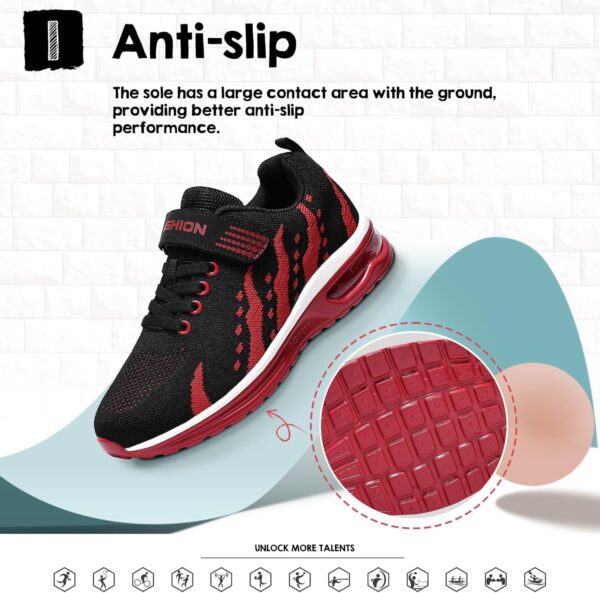 ASHION Boys Trainers Kinder Sneakers Turnschuhe Running Shoes Fitness Lightweight Casual Jogging Shoes - Image 5