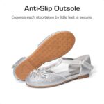 DREAM PAIRS Girls Mary Jane Shoes Flower Girls Shoes with Pearl T-Strap Wedding Party School Girls Flats for Toddler Little Big Kid - Image 5