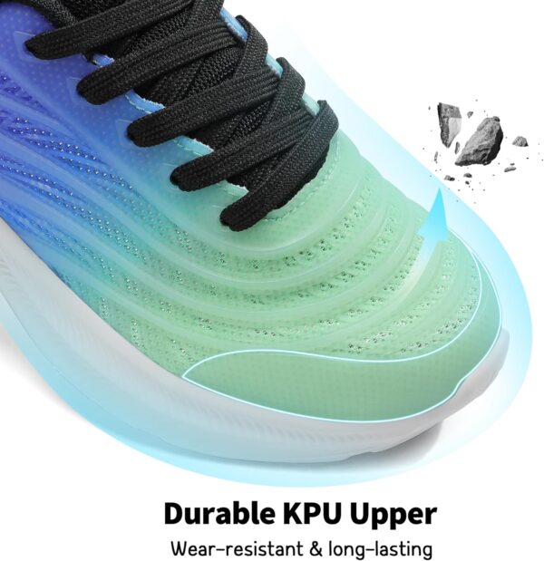 DREAM PAIRS Trainers for Boys Girls Lace-up Athletic Sneakers Durable Kids Running Shoes - Image 2