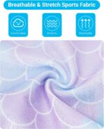 JiAmy Gymnastics Leotards for Girls with Short, Kids Athletic Crisscross Back Dancewear Gymnastics Athletic Outfit 3Pcs for Kids 3-12 Years - Image 3