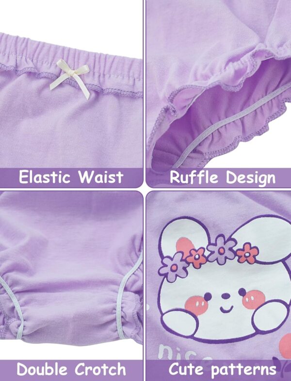 Happy Cherry - Baby Girls Boys Knickers Infant Ruffle Bloomer Shorts Panties Newborn Biefs Cotton Training Pants Toddler Underwear Little Kids Cute Pattern Breathable Soft Diaper Cover for 0-6 Years - Image 3