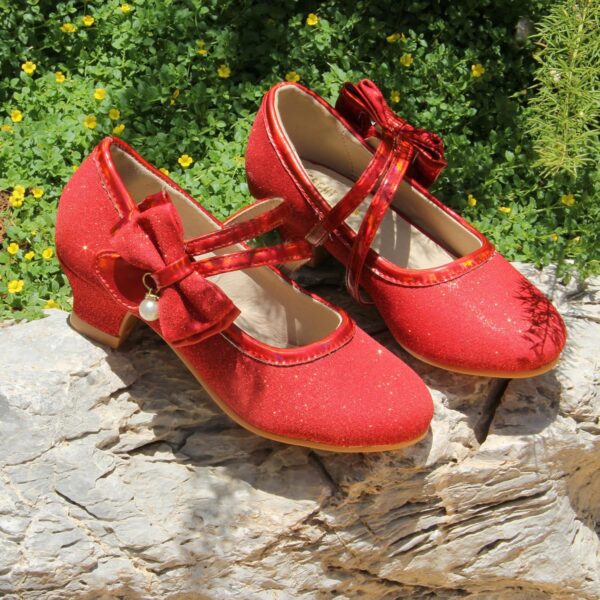 Princess Dress Up Shoes Girls' Mary Jane Shoes - Girls Party Pumps - Flower Girl Wedding Party Girls Sparkly Shoes - Image 7