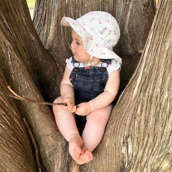 JAN & JUL Grow-with-Me Large Brim Cotton Floppy Sun Hat with UV Protection for Girls - Image 2