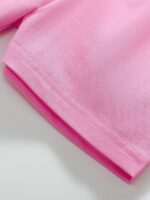 TCWWBB Toddler Girls Summer Short Outfits Clothes Set Kids Unicorn Bunny Animal Print Short Sleeve Cotton T-Shirt Dresses Tops and Shorts 2 Piece Crewneck Sleeveless Clothing Set Age 1-7 Years Old - Image 6