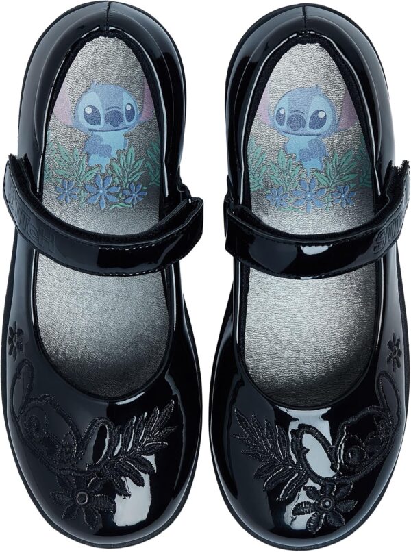 Disney Lilo and Stitch Shoes | Girls Black Shoes | School Shoes for Girls | Official Stitch Merchandise - Image 4