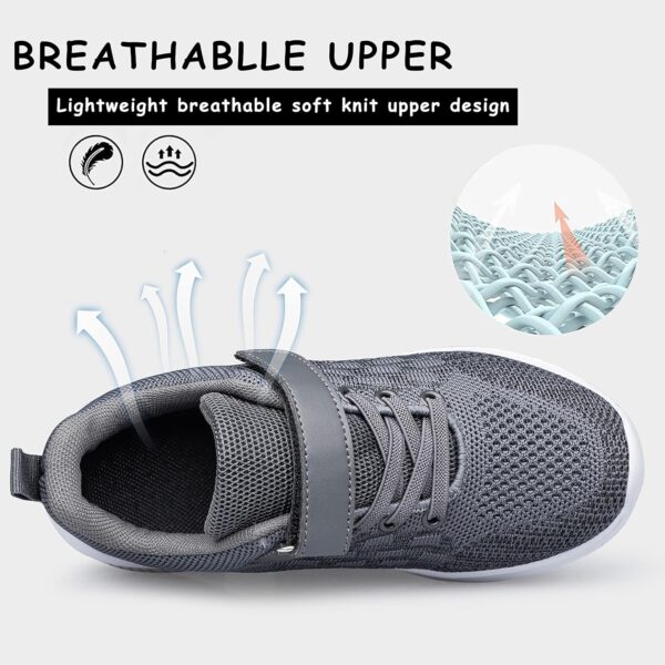 Boys Girls Trainers Kids Shoes Unisex Lightweight Breathable Athletic Running Tennis Fitness Sneakers for Toddler/Little Kid/Big Kid - Image 6