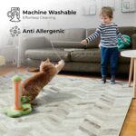 Arty Rugs Machine Washable Rug, 122x170cm, 75% Recycled Cotton, Short Pile, Non-Slip Backing, Non-Shedding, Area Rugs for Living Room, Bedroom, Kitchen, Hallway, Office, Antique Beige - Image 2