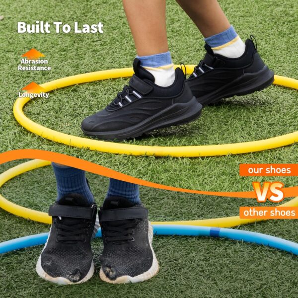 DREAM PAIRS Unisex Kids Trainers Boys Girls Waterproof Walking Running Shoes Athletic Sneakers Sports Shoes for Little/Big Kids - Image 2