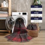 Arty Rugs Machine Washable Rug, 200x290cm, 75% Recycled Cotton, Short Pile, Non-Slip Backing, Non-Shedding, Area Rugs for Living Room, Bedroom, Kitchen, Hallway, Office, Red Tartan - Image 5