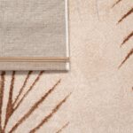 TT Home Low Pile Rug Area Rug Livingroom Carpet Square 3D Abstract Pattern, colour:Beige Ochre, Size:80x150 cm - Image 4