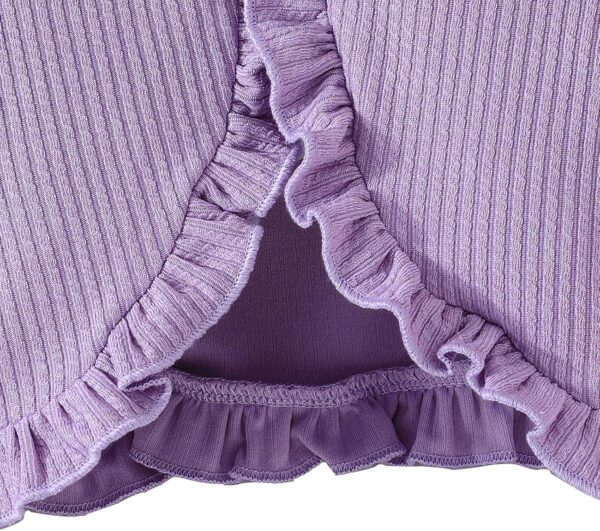 Girl Dress Toddler Long Sleeve Dresses A-line Floral Casual Party Dress with Cardigan Sets for Little Big Kids 4-13 Years - Image 4