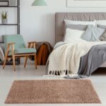 THE RUGS Living Room Rug - Shaggy Soft And Elegant Carpets For The Bedrooms And Kitchen, Easy To Clean, Many Different Sizes (60x110 cm, Beige) - Image 4