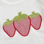 Baby Girl Outfit Strawberry Embroidery Short Sleeve T-Shirt Ruffle Plaid Shorts Toddler Summer Baby Clothes for Girls - Image 6
