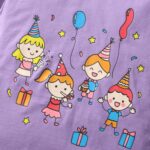 Girls Toddler Outfits Clothes Set Kids Cute Bunny Dancing Birthday Print Short Sleeve T-Shirt Tops Leggings Trousers 2 Piece Set Clothing Age 1-7 Years - Image 5