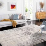 Tinyboy-hbq Area Rug Living Room Rugs Grey Modern Luxury Rug Soft Short Pile Carpet Modern Style Decorative Rugs for Living Room Bedroom (Grey/Beige, 120 x 160 cm) - Image 5