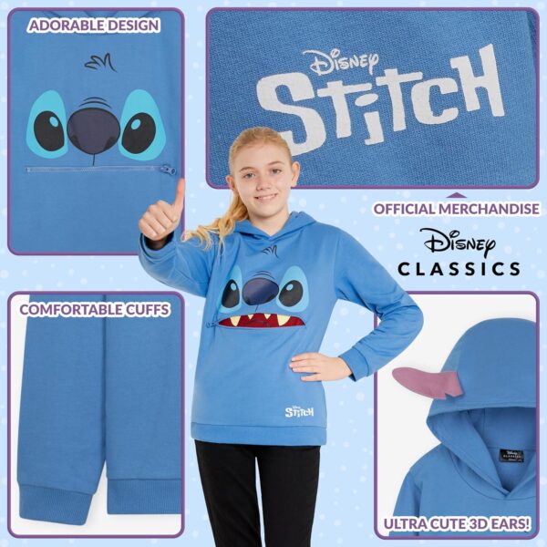 Disney Stitch Hoodie for Girls Teens, Warm Hooded Sweatshirt Soft Fashion Jumper Casual Activewear Long Sleeve Pullover Stitch Gifts - Image 5