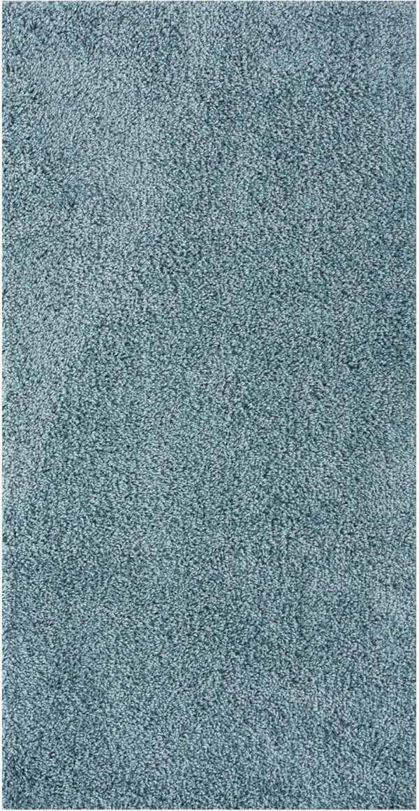 THE RUGS Living Room Rug - Shaggy Soft And Elegant Carpets For The Bedrooms And Kitchen, Easy To Clean, Many Different Sizes (60x110 cm, Duckegg Blue) - Image 6