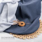 Termichy Baby Lounger Covers for Newborns: Muslin Lounger Pillow Covers Fit for Snuggle Me for Cozy Naps at Home or On The Go – Must Have Baby Nest Lounger Sheets for Toddler Girl Boy 0-12 Months - Image 4