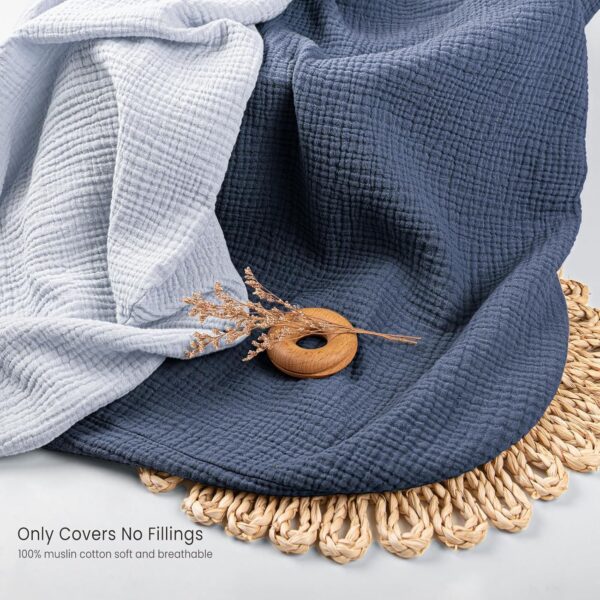 Termichy Baby Lounger Covers for Newborns: Muslin Lounger Pillow Covers Fit for Snuggle Me for Cozy Naps at Home or On The Go – Must Have Baby Nest Lounger Sheets for Toddler Girl Boy 0-12 Months - Image 4