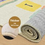 Rainbow Sky Hopscotch Game Rugs, Kids Bedrooms Rugs, Kids Play Mat Soft Floor Carpet for Bedroom Playroom Nursery,Great Gift for Girls & Boys (Rainbow Hopscotch, 120 * 170 CM) - Image 6