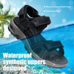 Kids Sandals Boys Sports Outdoor Sandal Athletic Air Cushion Beach Shoes Hook and Loop Summer Footwear for Holidays, Walking, Camping, Travelling - Image 4