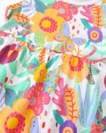 TCWWBB Girls Summer Dresses Unicorn Butterfly Floral Rainbow Casual Dress Cotton Shirt Cartoon Short Sleeve Sleeveless Dress for Kids Age 1-7 Years Old - Image 5