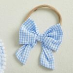 Baby Girl Romper Outfit Plaid Print with Headband Cute Romper Bodysuit Summer Newborn Clothes for Baby Girls 0-24 Months - Image 3