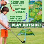 KreativeKraft Golf Set for Kids Adults Family Games Golf Balls Golf Accessories Kids Toys Indoor Outdoor Garden with Golf Mat Training Putting Practice - Image 3