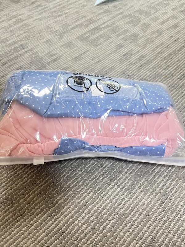 Yanmucy Toddler Baby Girls Dress With Puffy Sleeves Denim Blue Jacket Set 2PCS Little Girls Sleeveless Tulle Tutu Dress Short Sleeve Polka Dot Ruffle Coat Top Outfits - Image 10