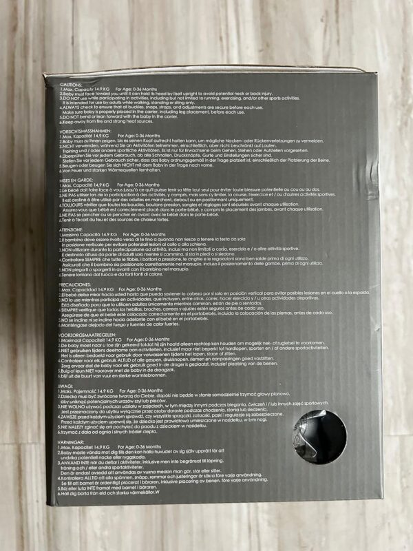 Bebamour Baby Carrier Newborn to Toddler Baby Carrier Hipseat 0-36Months with Head Hood, 3 PCS Teething Pads, Waist Extender, Light Grey - Image 12