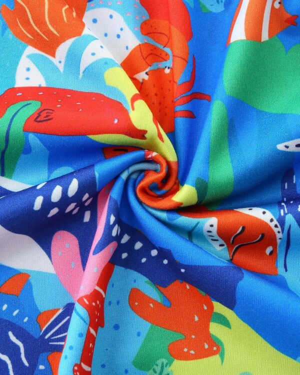 TCWWBB Girls Summer Dresses Unicorn Butterfly Floral Rainbow Casual Dress Polyester Shirt Short Sleeve Sleeveless Dress for Kids Age 2-8 Years Old - Image 7