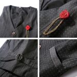 Nwada 4 Piece Boy Suits Boys Wedding Suit Page Boy Party Prom Formal Tuxedo Suits 3-4 Years - Image 5