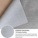 Short Pile Carpet, Area Rugs Machine Washable Room Rug Anti-Slip Rug, Soft Carpets Bedside Rugs for Bedrooms(Grey,60x120 cm) - Image 3