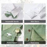 Volunboy Baby Boys 4-Piece Formal Suit, Toddler Waistcoat Wedding Party Birthday Dress Gentleman Suit - Image 5