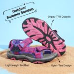 DREAM PAIRS Boys Girls Sandals Sports Outdoor Athletic Sandals for Kid Adjustable Strap Open Toe Summer Sneakers - Image 4