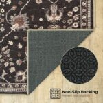 Arty Rugs Machine Washable Rug, 200x290cm, 75% Recycled Cotton, Short Pile, Non-Slip Backing, Non-Shedding, Area Rugs for Living Room, Bedroom, Kitchen, Hallway, Office, Charcoal Black - Image 3