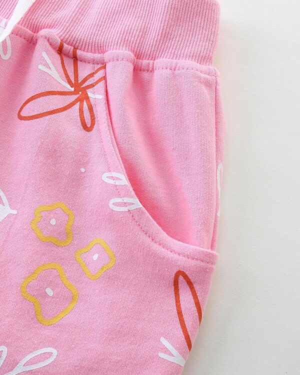 Toddler Girls Summer Short Outfits Clothes Set Kids Cute Unicorn Bunny Rainbow Animal Print Short Sleeve Cotton T-Shirt Tops and Shorts 2 Piece Crewneck Clothing Set Age 1-7 Years Old - Image 6