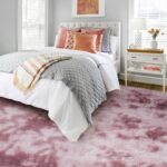 FVVRAX Area Rugs Living Room Rug, Soft Fluffy Shaggy Bedroom Rug Floor Carpet, Large Carpets for Kids Girls Dorm Nursery Bedside Rug, 140x200cm, Tie Dyed Dark Pink - Image 3