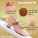 Princess Shoes Girls' Mary Jane Shoes - High Heel Girls Party Shoes - Wedding Party Girls Communion Shoes Ides Flower Girl Shoes - Versatile Flat Shoes - Image 3