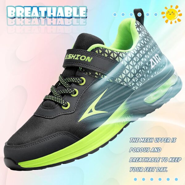 ASHION Boys Trainers Kids Sneakers Air Shoes Girls Tennis Running Walking Arch Support Lightweightreathable Sport Athletic - Image 6
