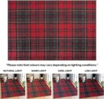 Arty Rugs Machine Washable Rug, 200x290cm, 75% Recycled Cotton, Short Pile, Non-Slip Backing, Non-Shedding, Area Rugs for Living Room, Bedroom, Kitchen, Hallway, Office, Red Tartan - Image 7