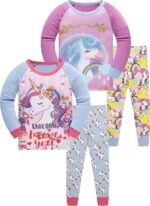 SOIBEEN Boys Pyjamas Set 100% Cotton PJs Toddler Long Sleeve Short Sleeve Sleepwear Kids Clothes Outfit 1-12 Years