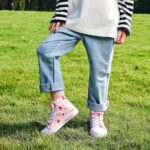 Unisex Trainers Easy Fasten Boys Girls Casual Sneakers Kids High Top Canvas Sports Shoes - Image 5